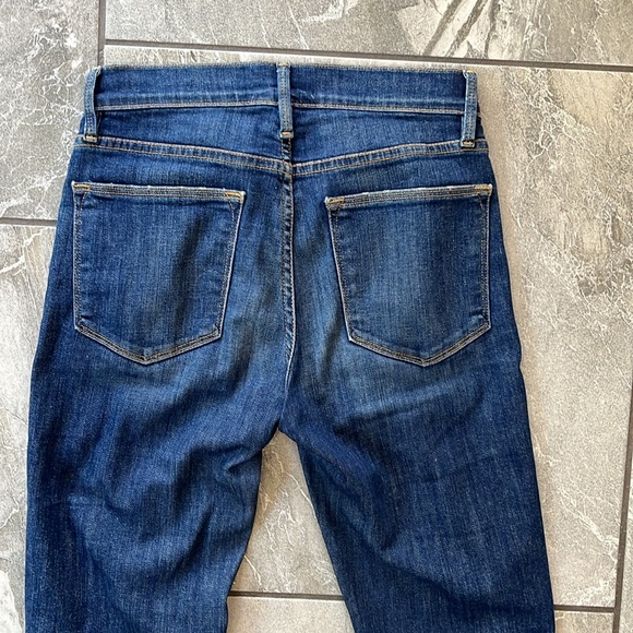 💙 Frame Le High Straight Cropped Jeans Straight Size 25 York - Picture 7 of 12